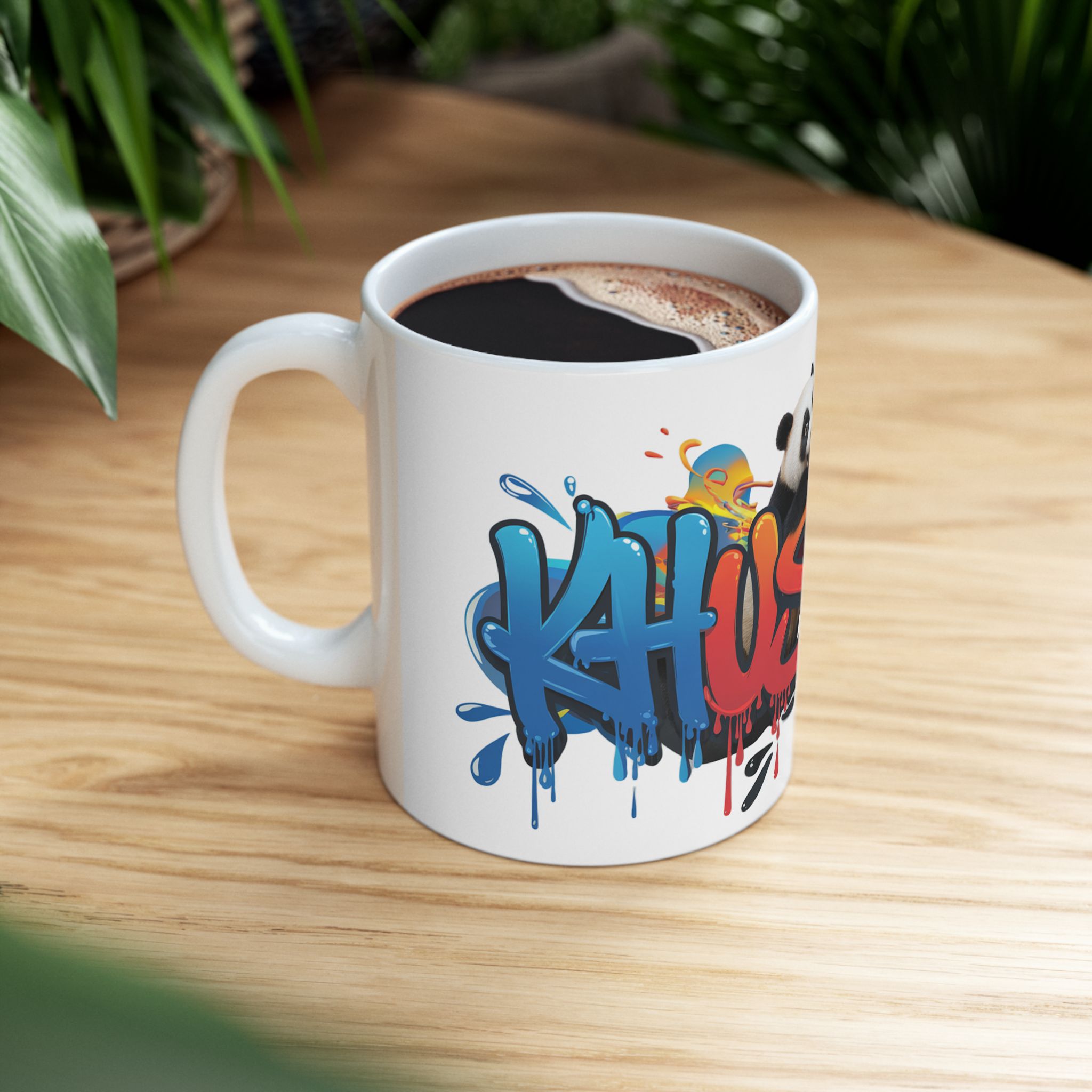 Personlised Name 'Khusboo' design 350 Ceramic white Mug Premimum Quality 