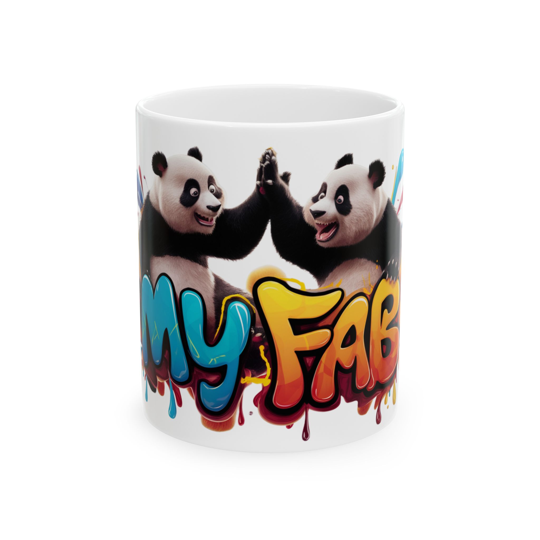 Personalized Photo and Name Coffee Mug Gift for Boyfriend & Girlfriend, 325 ml, White Ceramic 'MY FAB'