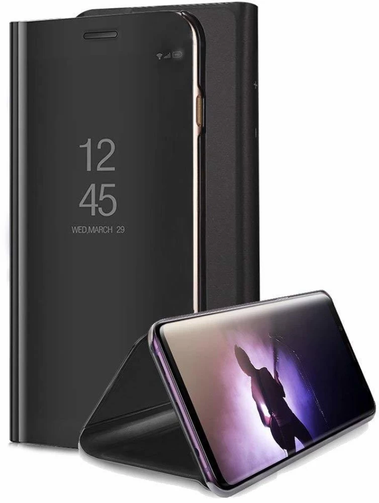 MIRROR FLIP  OPPO A31/ A8 BACK CASE COVER BLACK