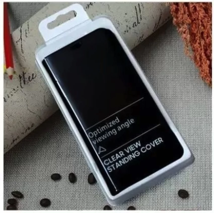 MIRROR FLIP OPPO NARZO30A BACK CASE COVER BLACK