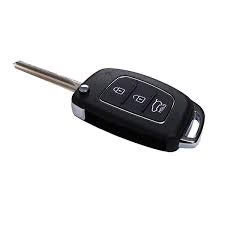 2 in 1 -Hyundai Flip Key Shell for Hyundai I20, Verna, Xcent, Igen, Sportz, Magna Model+ Rubber Pad