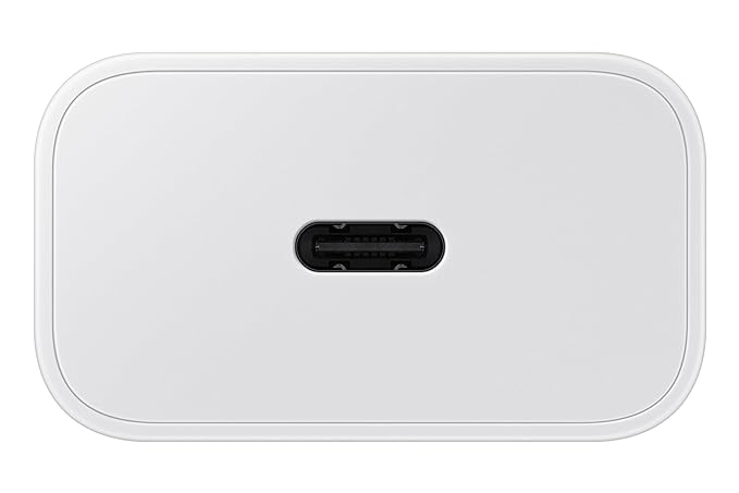 SAMSUNG 25W Type C Fast Charger (Adapter Only, Support PD 3.0 PPS, White)