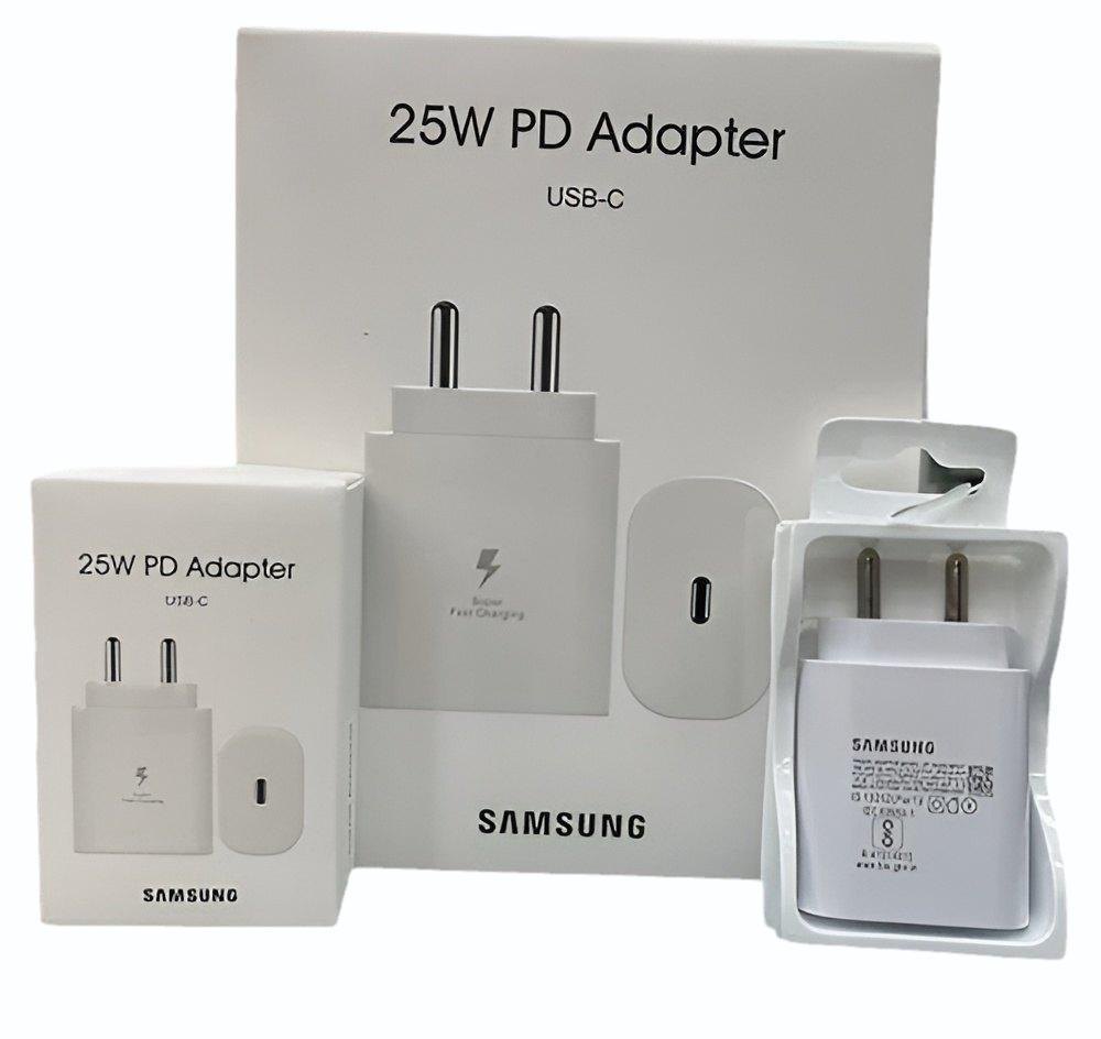 SAMSUNG 25W Type C Fast Charger (Adapter Only, Support PD 3.0 PPS, White)