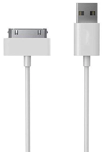 30 Pin Data Cable for iPhone 4 iPhone 4S iPod Nano IPad 2 iPhone 3Gs iPhone 3G USB Cable Charger (White)