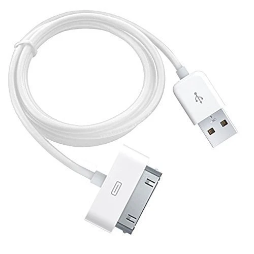 30 Pin Data Cable for iPhone 4 iPhone 4S iPod Nano IPad 2 iPhone 3Gs iPhone 3G USB Cable Charger (White)