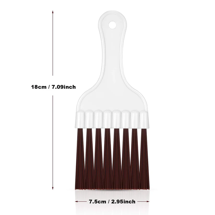 4 Packs Air Conditioner Condenser Fin Cleaning Brush Refrigerator Coil Cleaning Whisk Brush Small Plastic Whisk Brush (Brown)