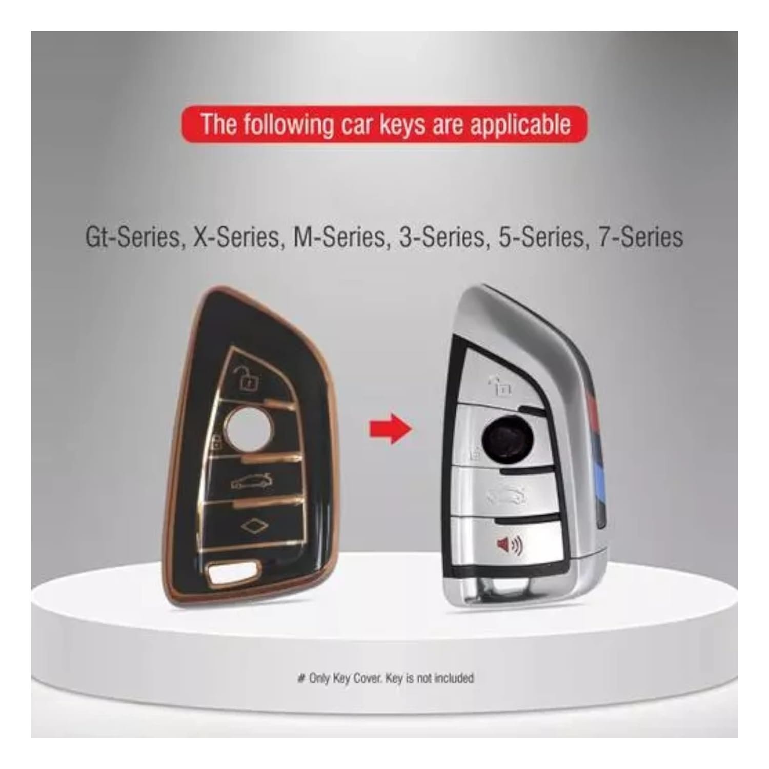 BMW GT-Series, X-Series, M-Series, 3-Series, 5-Series, 7-Series | Car Accessories | Protect, personalize and extend the lifespan of your smart key with Car Key Cover.