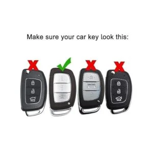 Car Silicone Rubber Key Cover for Hyundai Creta / i20 Elite – Black – Premium Protection, Durability, and Style (Pack of 1)