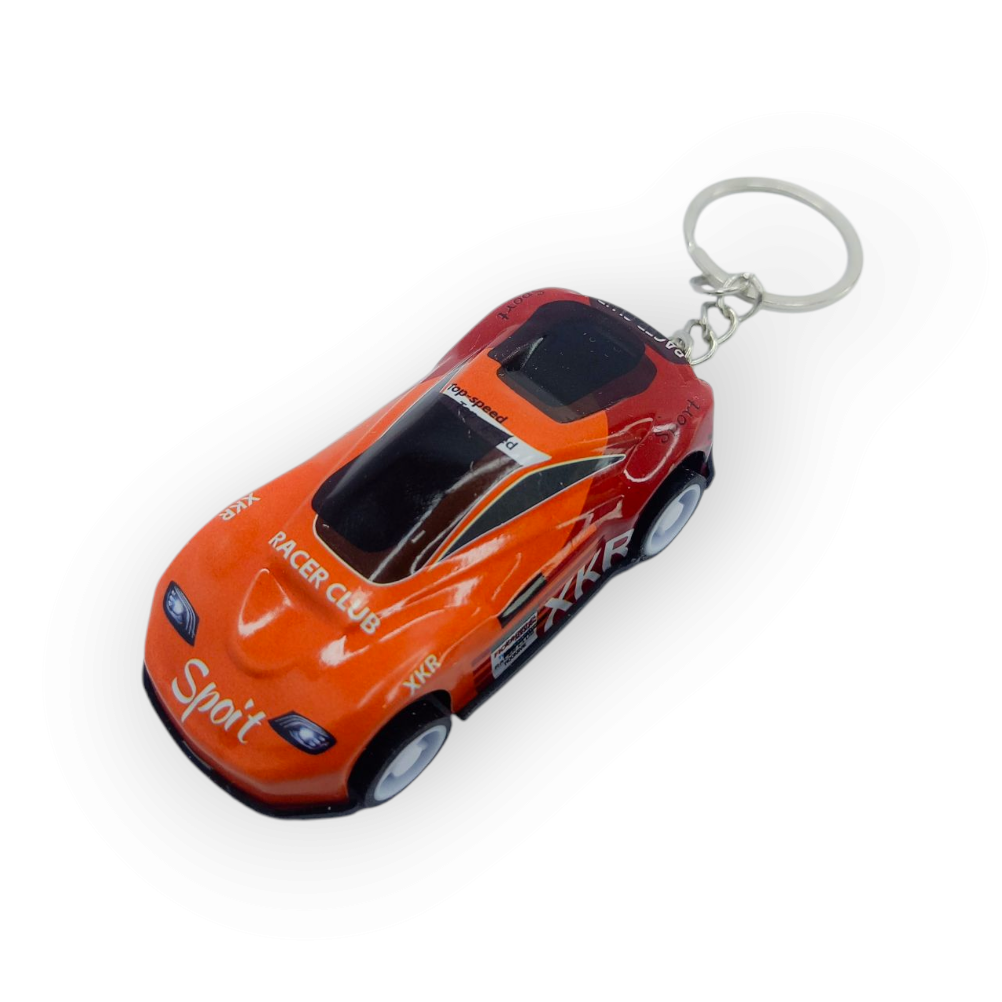 Miniature sports car keychain with sleek design – perfect gift for boys, teens, and car lovers. Stylish, lightweight, and fun to carry.