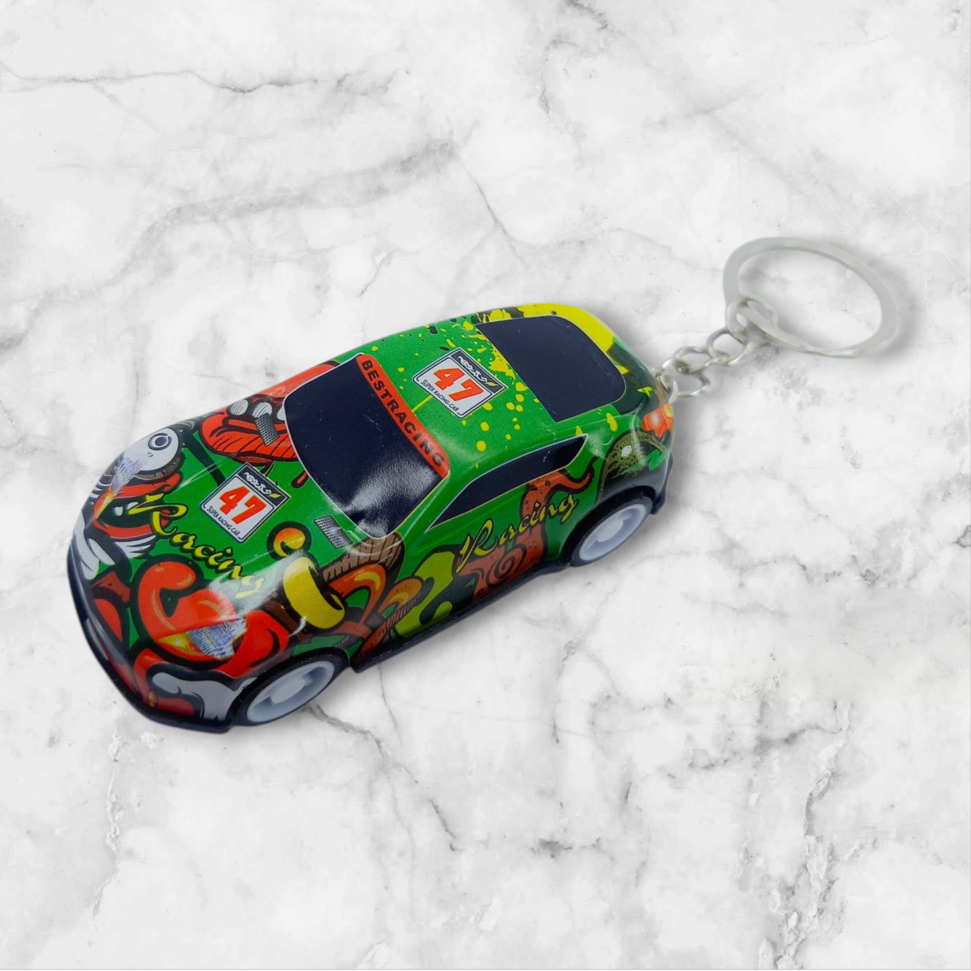 Miniature Toy Sports Car Keychain – Sleek Design Gift for Boys, Teens & Car Lovers | Lightweight & Stylish Key Ring