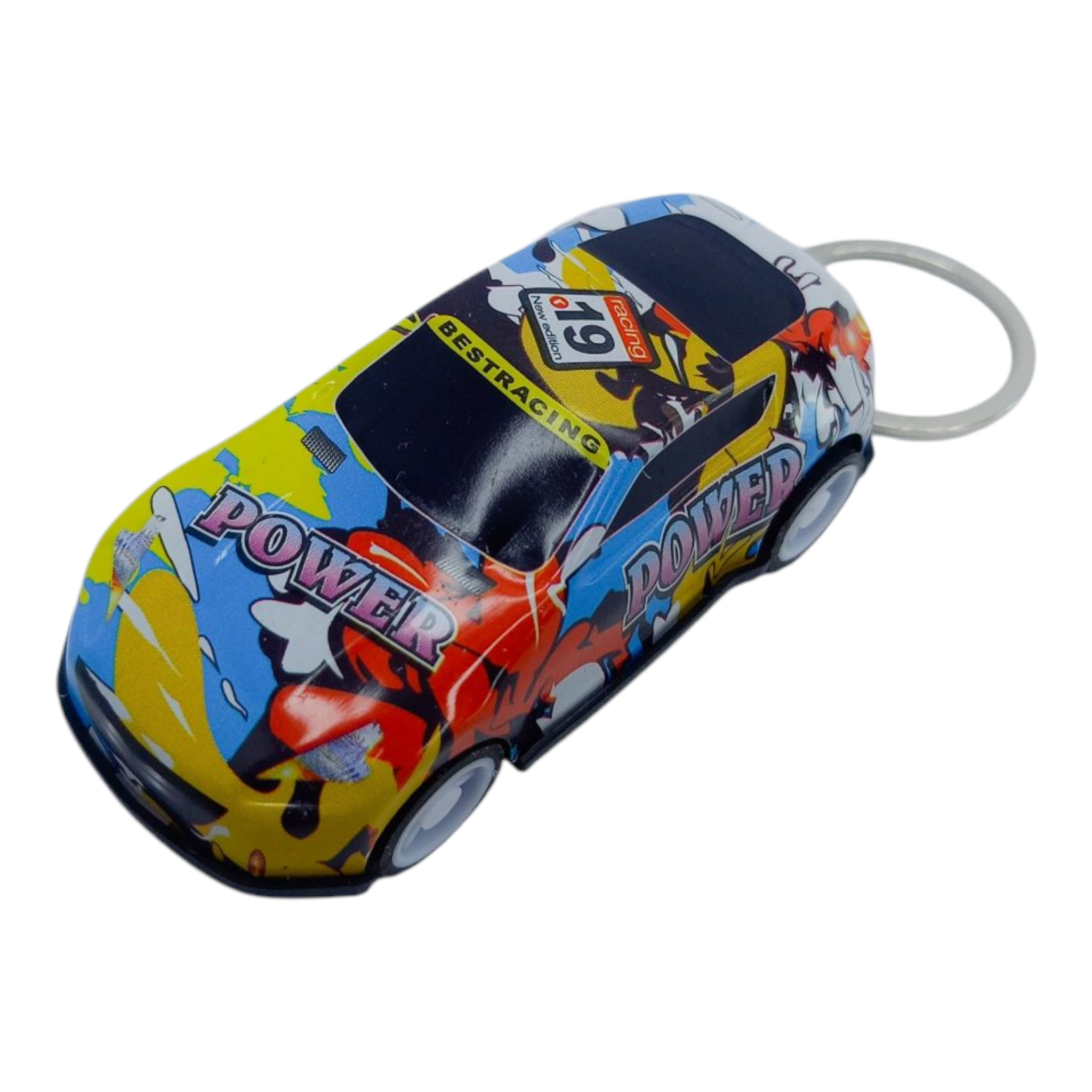 Stylish miniature toy sports car keychain with a sleek design – a fun and lightweight gift for boys, teens, and car lovers. Perfect for keys, bags, or collectibles.