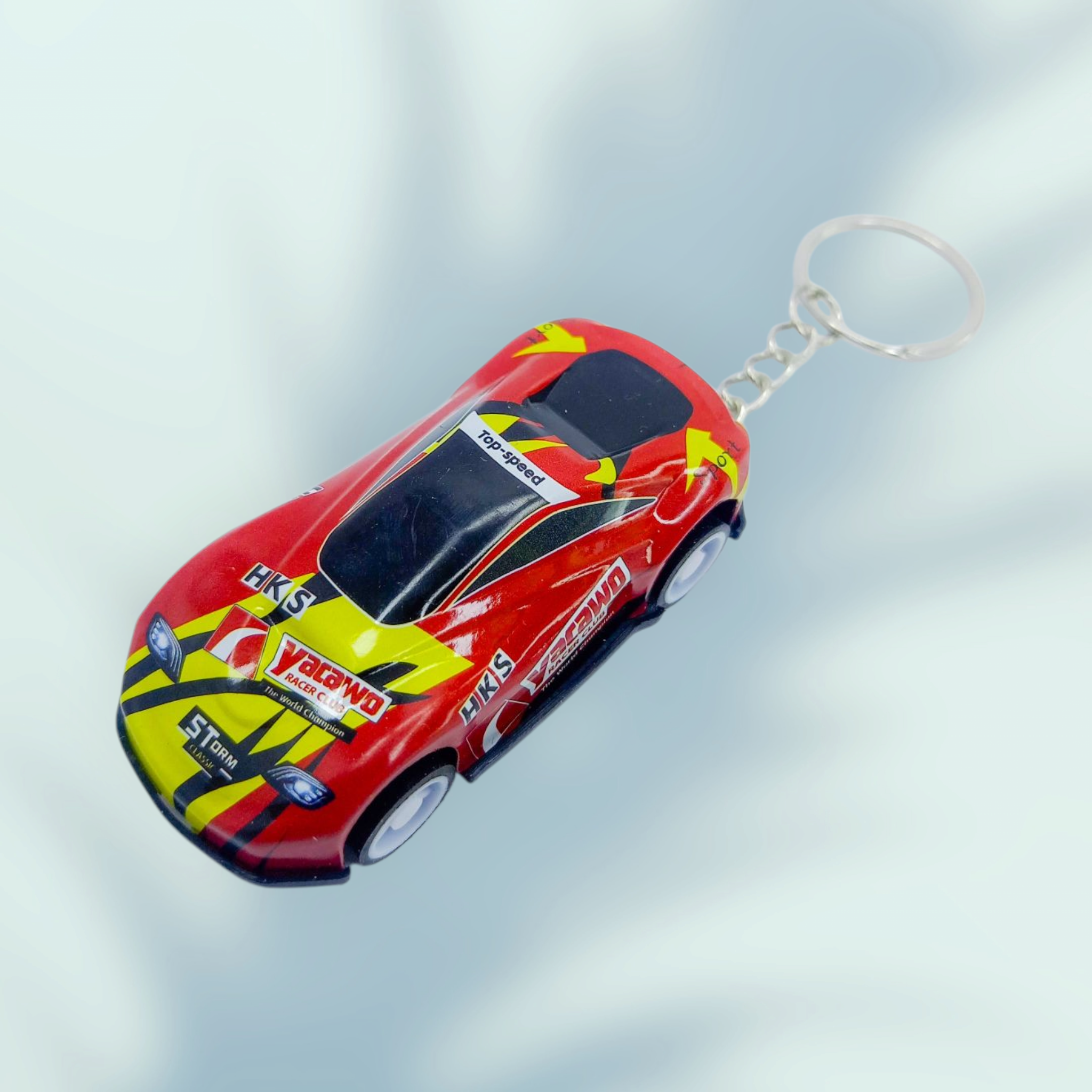 Miniature toy sports car keychain with a sleek and stylish design – a lightweight, fun gift for boys, teens, and car enthusiasts. 