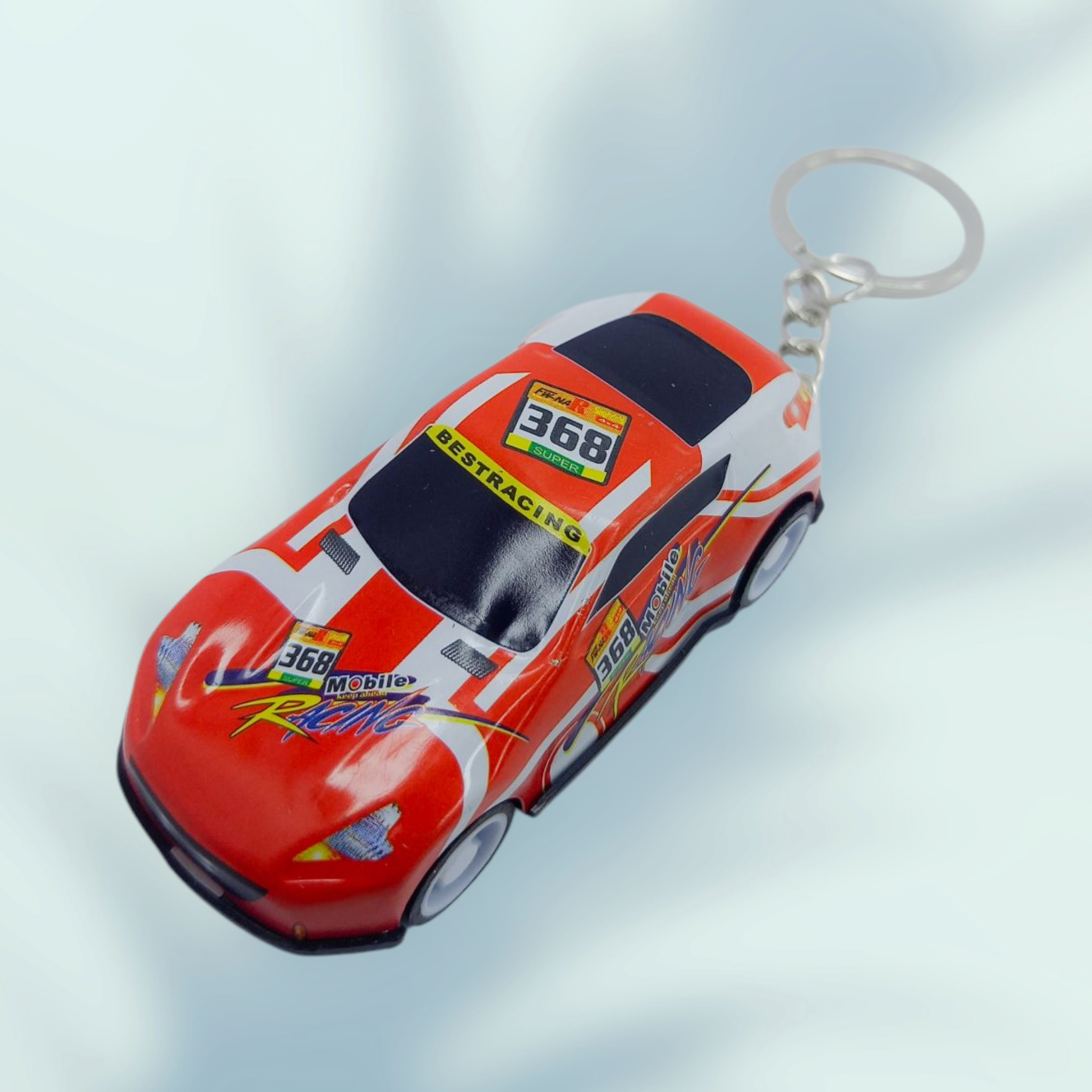 Miniature toy sports car keychain – a lightweight, fun, and practical gift for boys, teens, and car lovers. Ideal for keys, backpacks, and collectibles.
