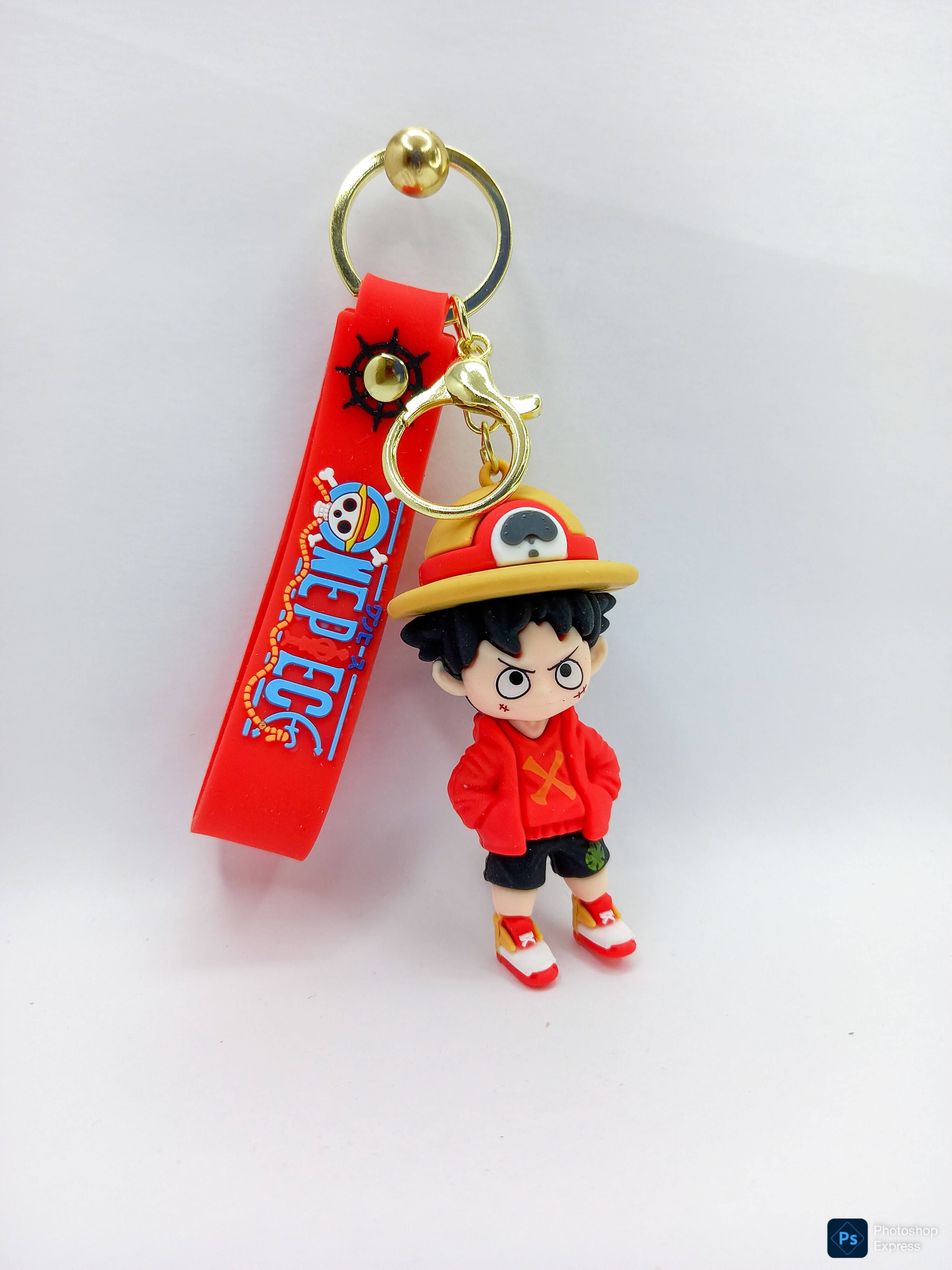 Anime Silicone Keychain – One Piece Anime Keychain Collection for Car, Bike, Bags & Gifts | Stainless Steel Anti-Rust Key Ring | Cute Bag Charms for Boys & Girls