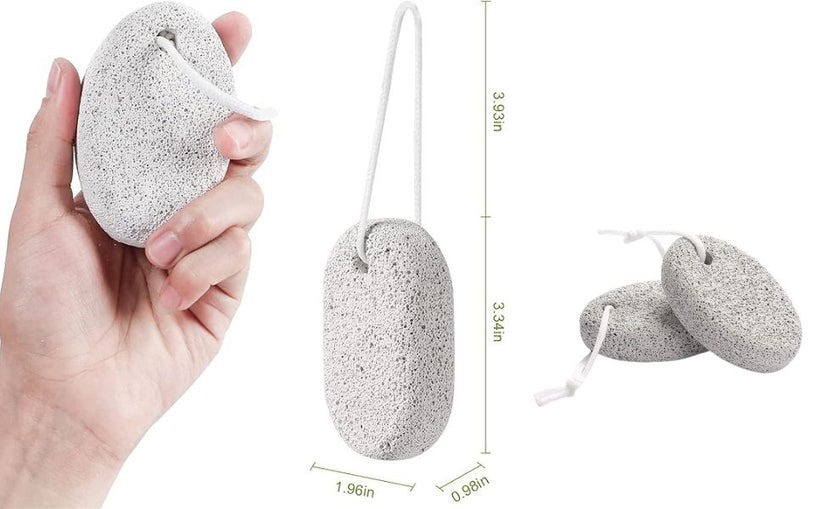 Natural Pumice Stone for Feet & Hands - Callus Remover & Dead Skin Exfoliator (Pack of 1)