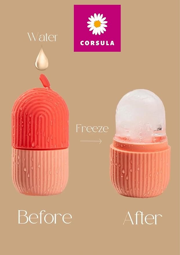 Premium Silicone Ice Roller for Face - Reusable, Leakproof, Unbreakable | Multicolor Ice Therapy