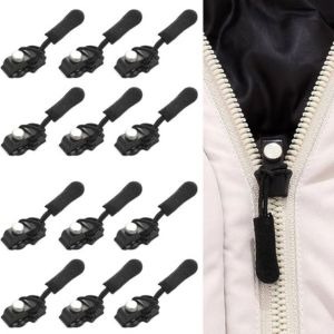 Zipper Repair Kit - Instant Sliders, Nylon Pull Tabs & Metal Pulls | Universal Replacement for Bags & Clothes (Pack of 5)