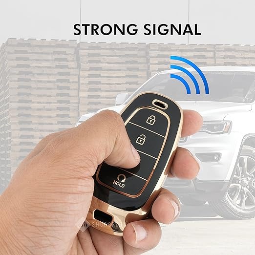 Hyundai Tucson TPU Smart Key Cover – 4-Button Remote Shell, Premium Glossy Finish