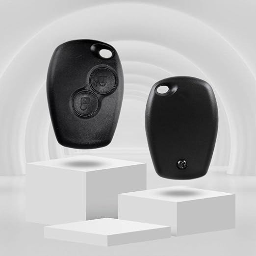 2-Button Renault Key Shell Case – Fits Logan, Duster, Verito, Lodgy, Kwid | Replacement Fob Housing