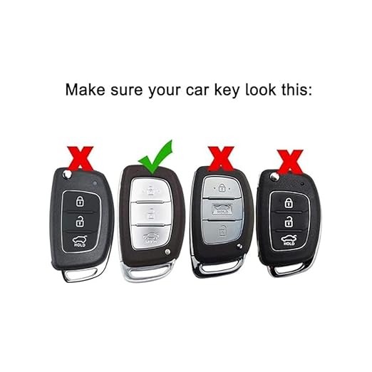 Silicone Key Cover for Hyundai Creta & i20 Elite – Black, 3-Button Remote Case with Premium Rubber Protection (Pack of 1)