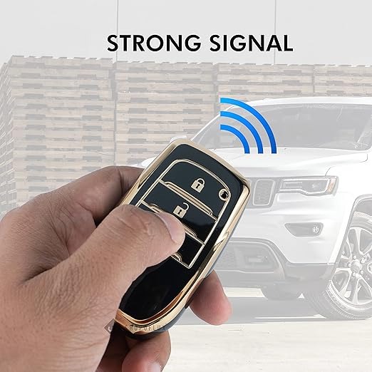 TPU Smart Key Cover for Toyota Fortuner Crysta (2nd Gen) – Premium Key Case Protector with Stylish Design – Durable & Scratch-Resistant (Pack of 1)