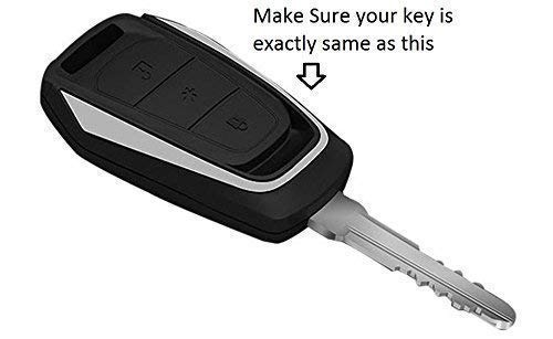 TPU Smart Key Cover for Mahindra KUV100 – Stylish 2/3 Button Car Remote Case, Durable & Protective Key Shell (Black, Pack of 1)