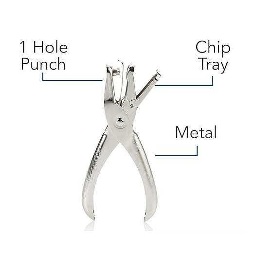 Single Hole Punch – Paper Puncher for Office & School Use | Handheld Hole Punch Tool for Paper, Tags, Crafts, and More