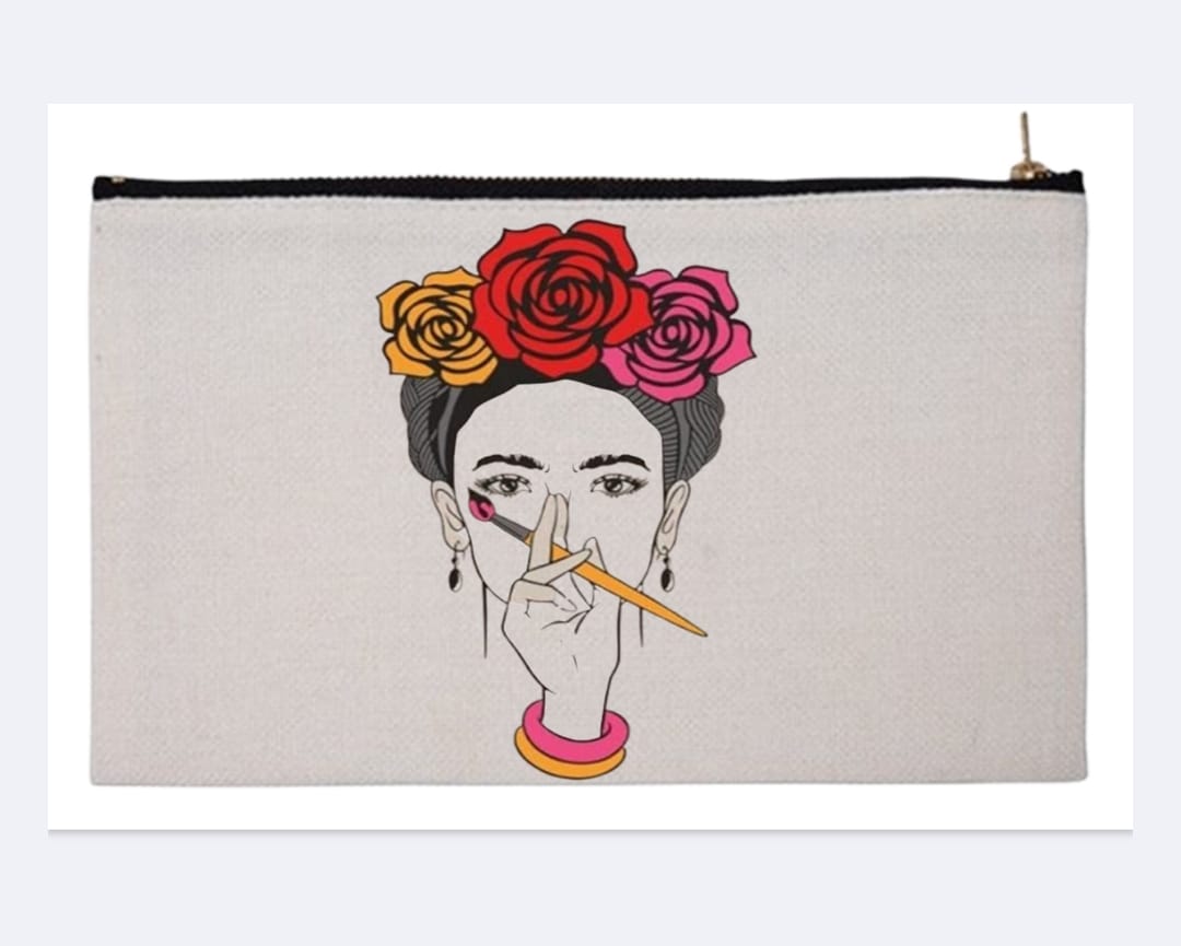 Estuche de lápices con diseño artístico