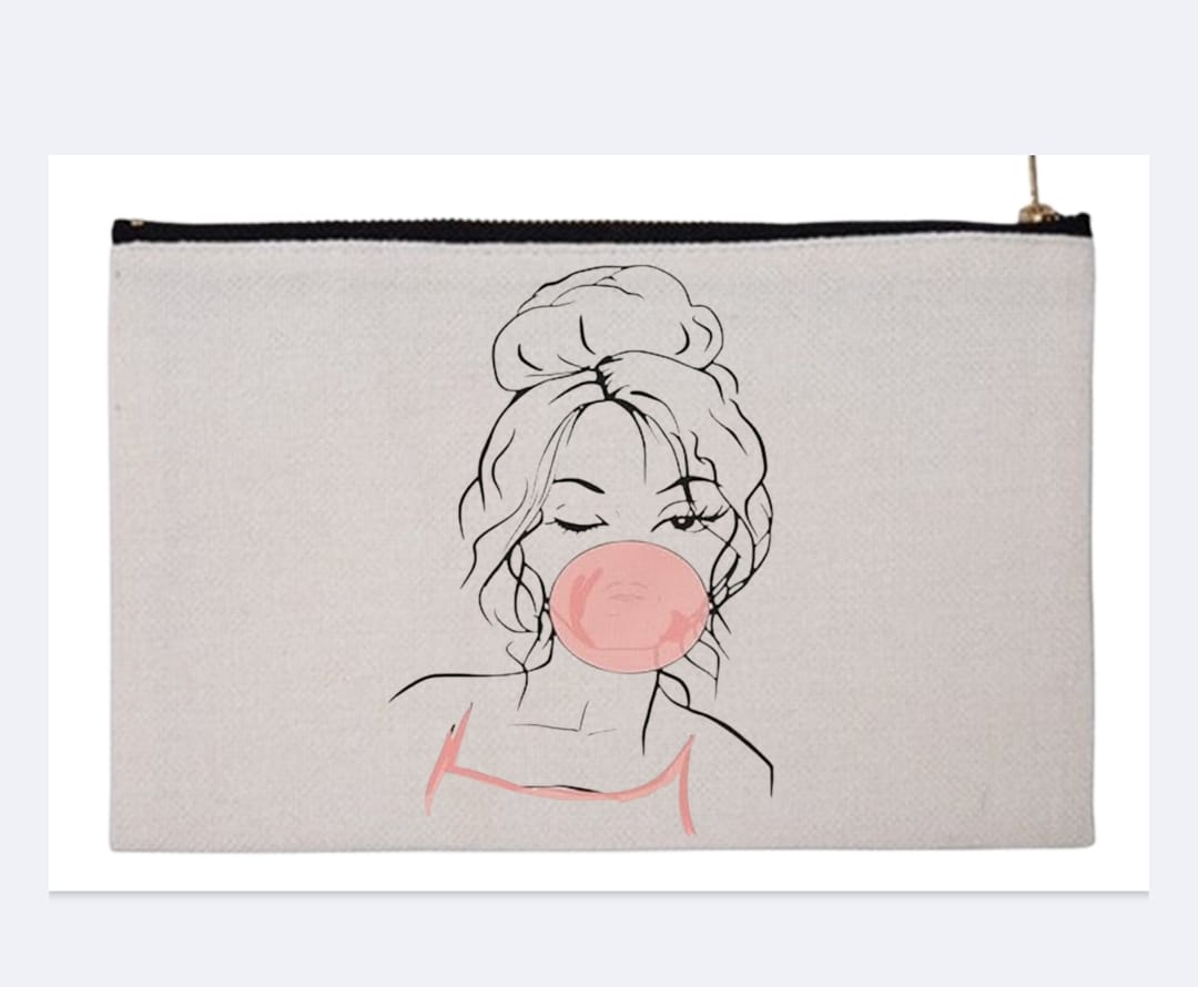 Estuche con diseño de chica