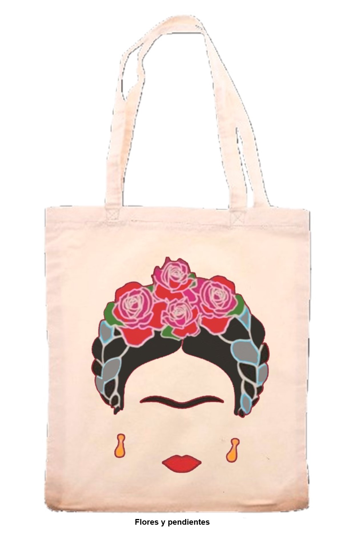 Bolsa de tela con diseño Frida Kahlo