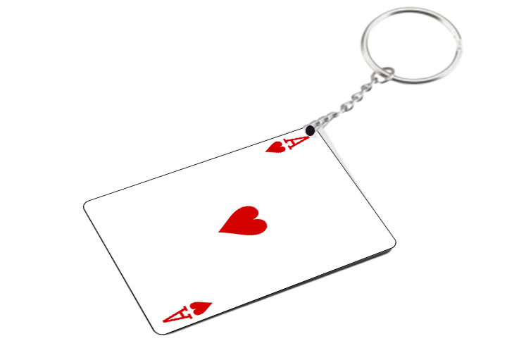 Llavero de As de Corazones