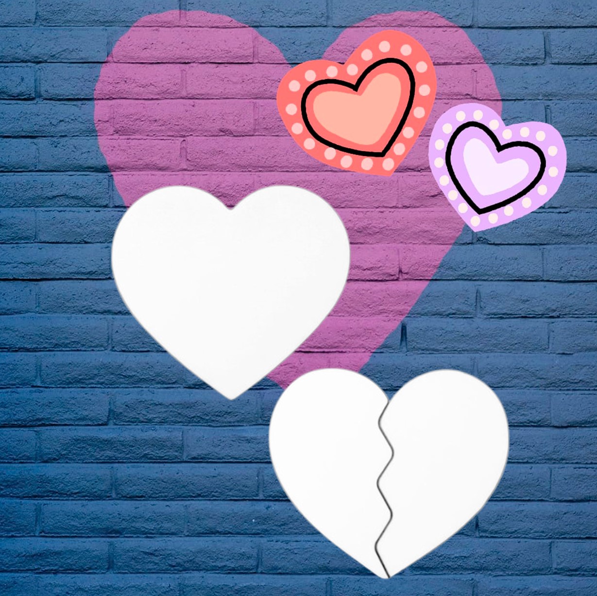 Imanes Corazón madera DM3 