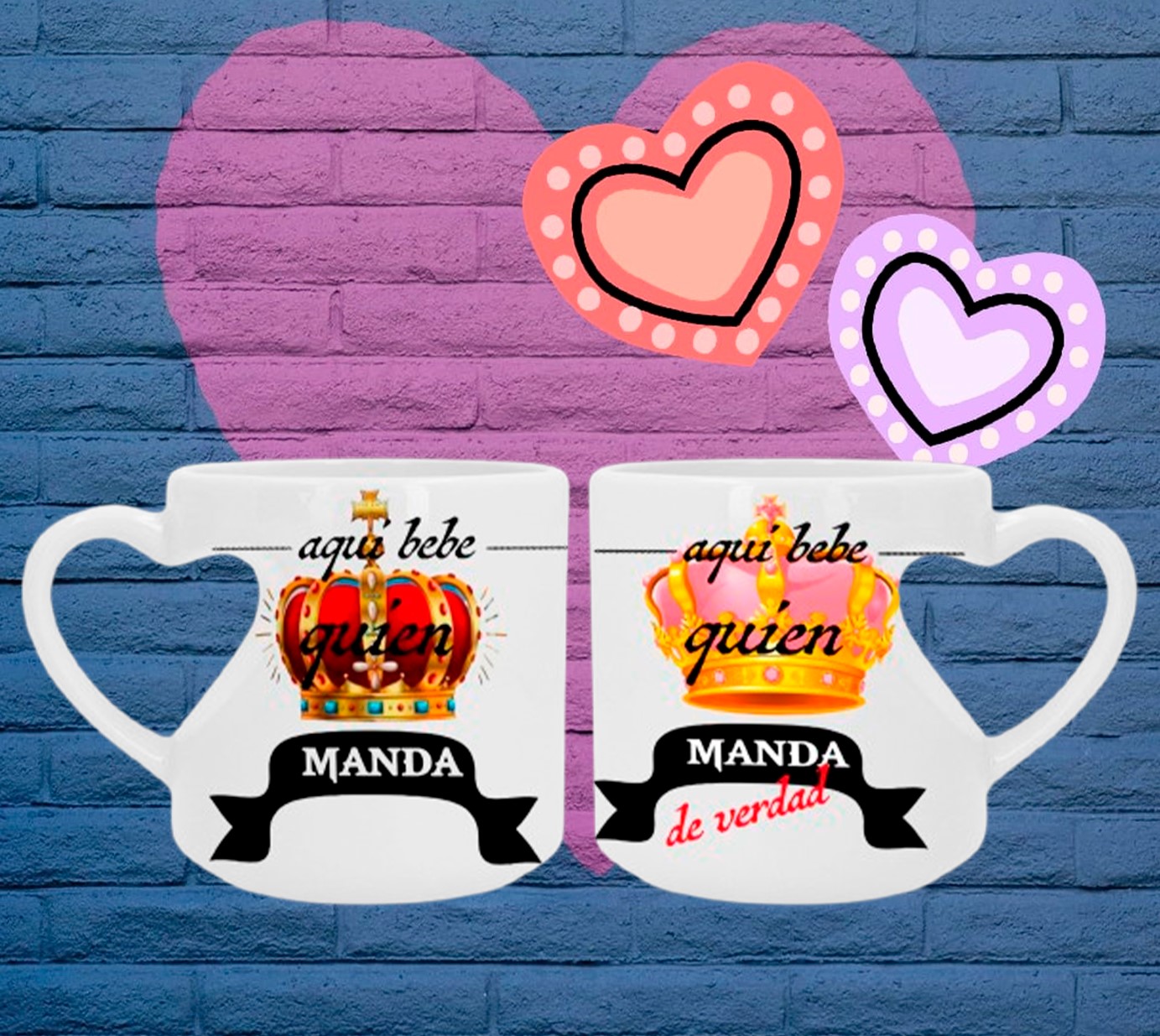 Taza Dúo Aquí quién manda