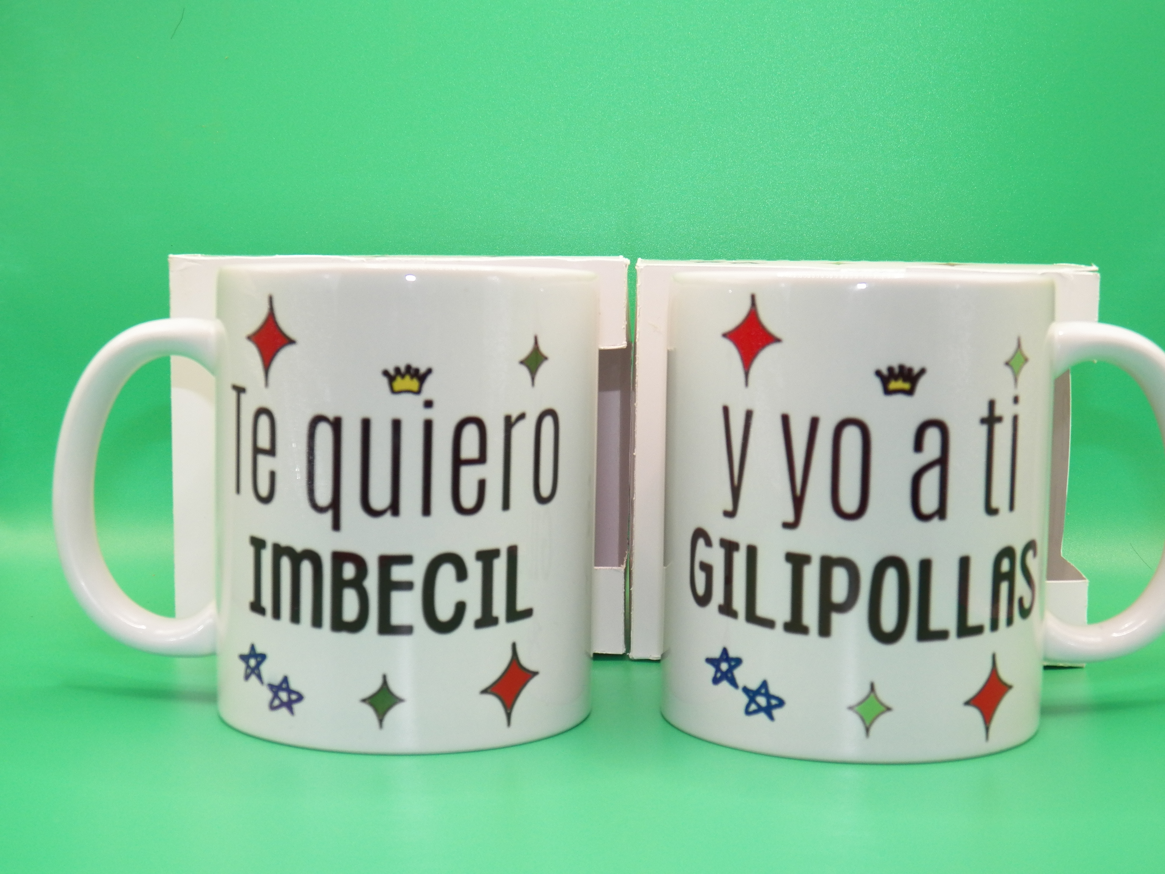 Taza dúo Te Quiero Imbécil