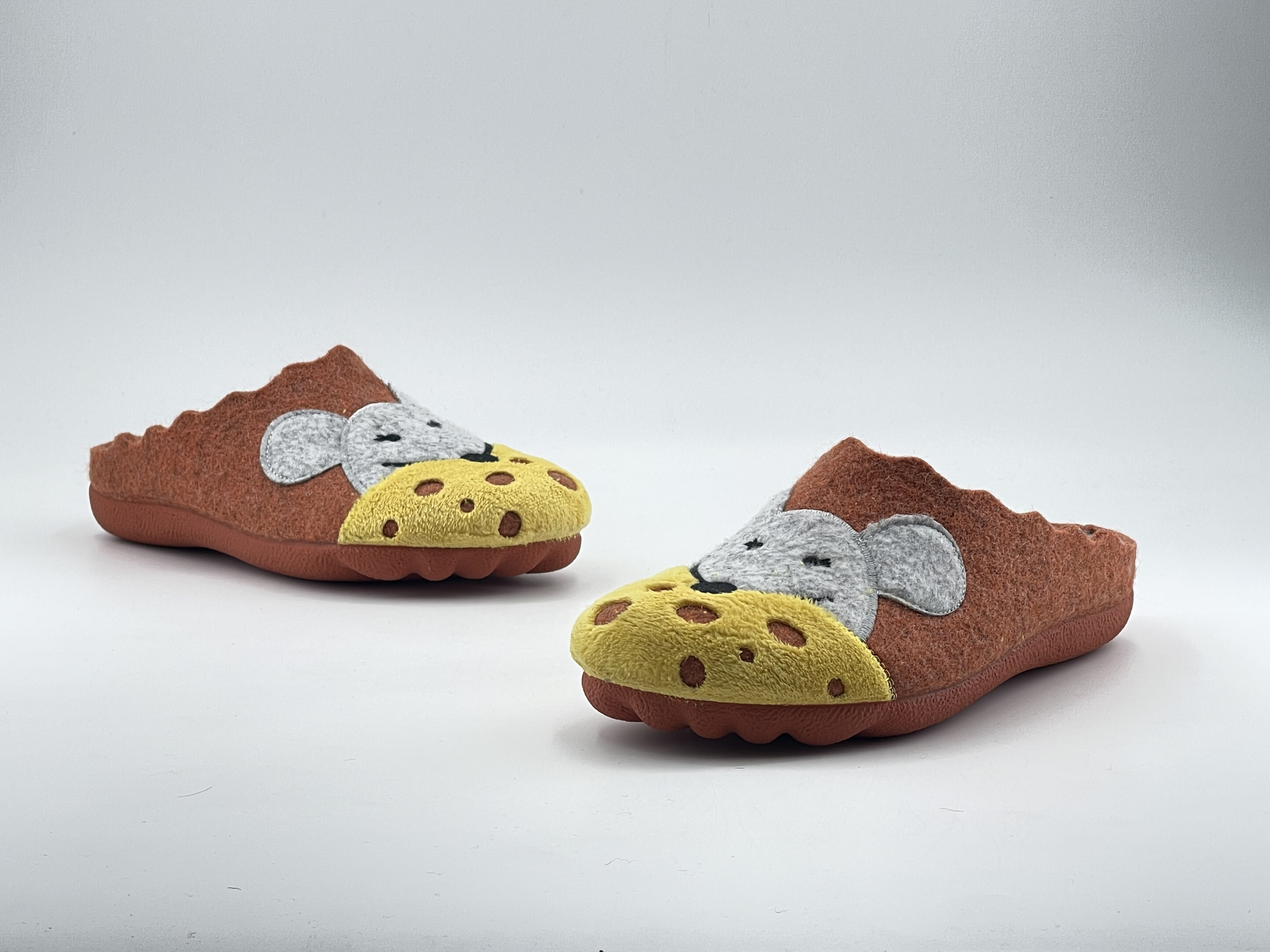 Cheese - Felt Slippers