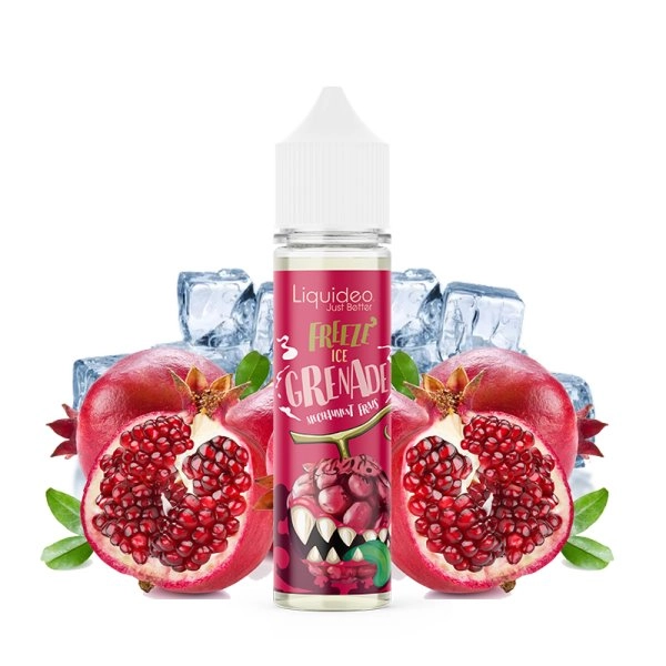 Freeze Ice Grenade 0mg 50ml - Liquideo Freeze   De la grenade givrée, enivrante et particulièrement juteuse.