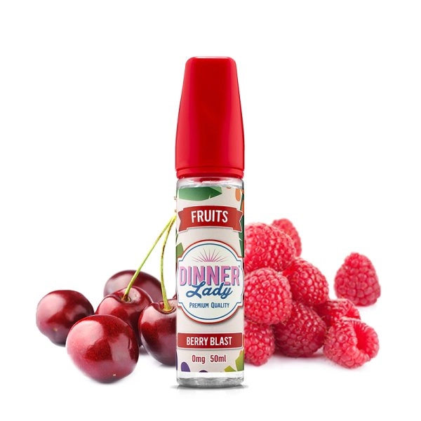 Berry Blast 0mg 50ml - Fruits by Dinner Lady   Un délicieux mélange de cerises avec de la framboise.