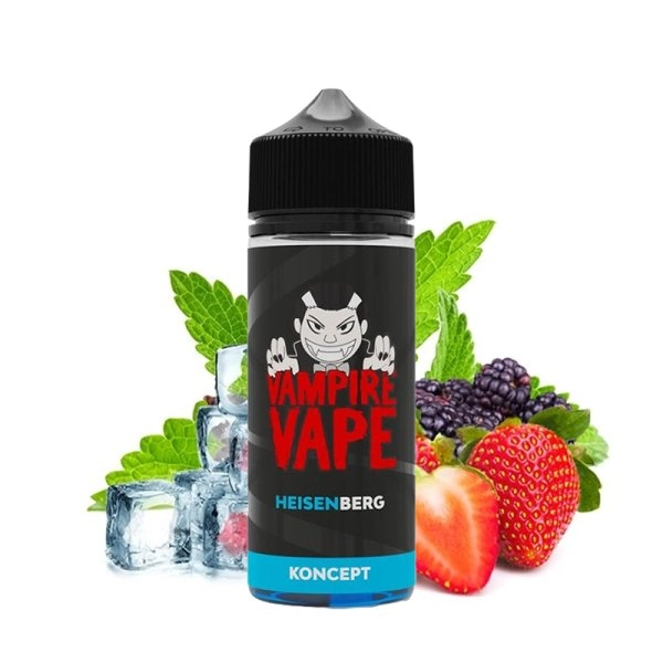 Heisenberg 0mg 100ml - Vampire Vape   Un délicieux mélange de fruits mystérieux associé à une forte menthe.