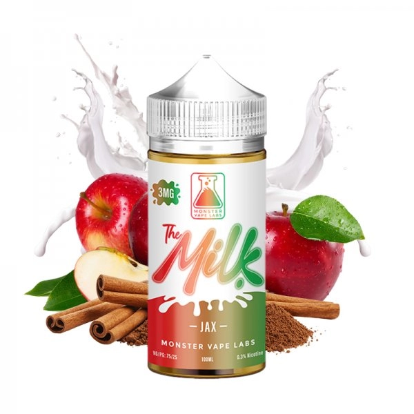 Découvrez le mélange parfait de saveurs avec E-liquide Jax – The Milk by Monster Vape Labs . Ce savoureux mélange combine du lait crémeux avec la combinaison classique de pommes et de cannelle pour une expérience de vapotage unique et nostalgique.