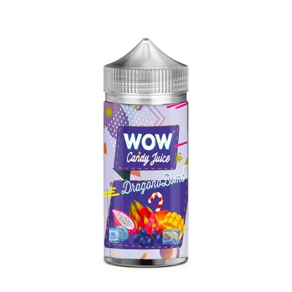 DragonoBomb 0mg 100ml - WOW by Candy Juice   Fruit du dragon, mangue et raisins au sin d'un jus fruité et frais parfait pour rafraîchir votre vape !