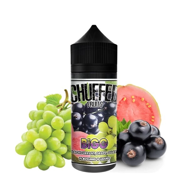 Bigg 0mg 100ml - Chuffed Fruits   Un ensemble juteux composé de raisins, de cassis et de goyave pour vous offrir des saveurs intenses et sucrées.