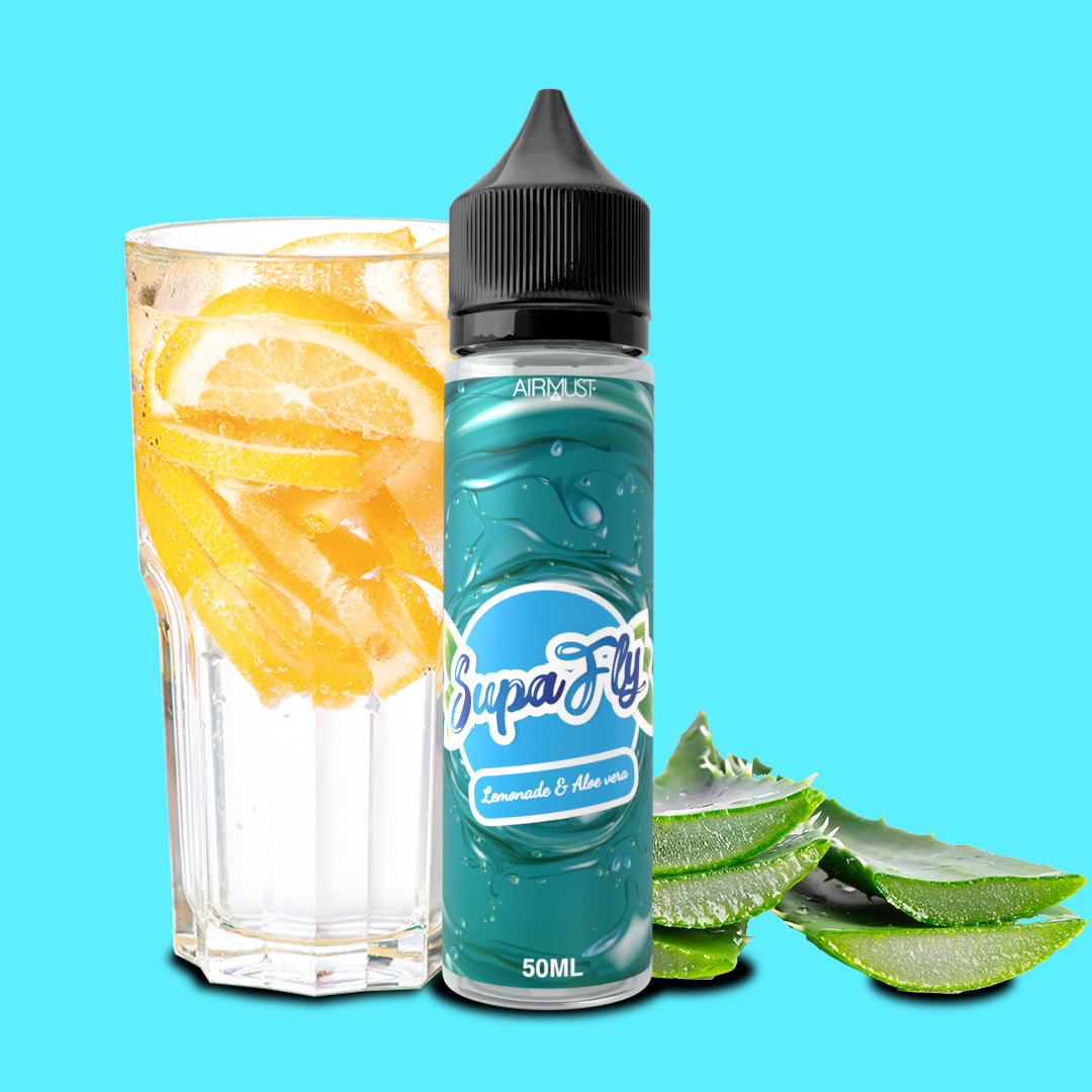 SUPAFLY • Lemonade Aloe Vera 60ml Une limonade mélangé à de la pulpe d'aloe vera extrêmement rafraîchissante.