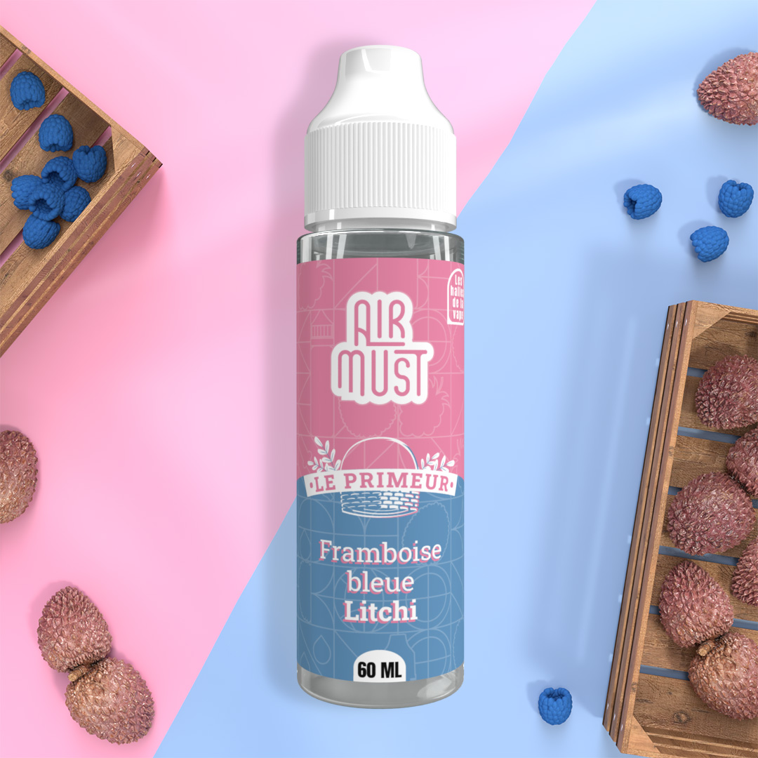 Le Primeur • Framboise Bleue Litchi 60ml Le Primeur vous propose un mix entre l'exotisme du litchi et le peps de la framboise bleue : un match fruité parfait !