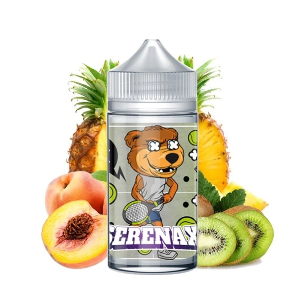 SERENAX - 0mg 200ml - Monster   Une harmonie de saveur composée de kiwi aux notes acidulées, d'ananas juteux et de pêche succulente.