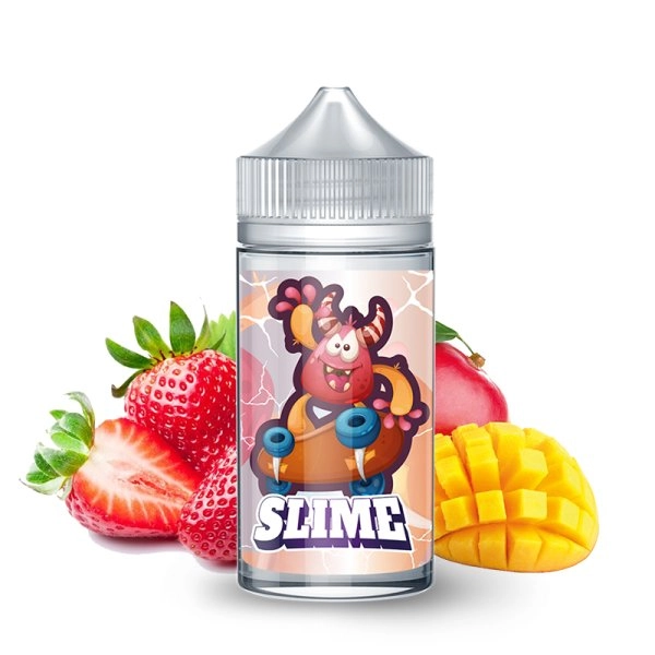 SLIME - 0mg 200ml - Monster   Un mélange à base de jus de fraise et de mangue mixée.