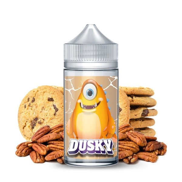 DUSKY - 0mg 200ml - Monster   Un assemblage monstrueux de cookie au chocolat et de noix de pécan savoureuses.