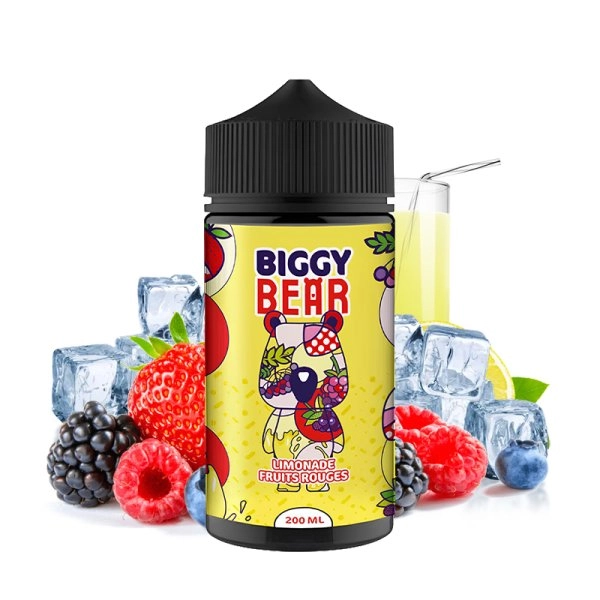 Limonade Fruits Rouges 0mg 200ml - Biggy Bear   Un cocktail juteux composé d'une limonade et de fruits rouges.