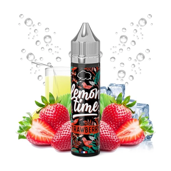 Strawberry 50ml - Lemon'time by Eliquid France   Une limonade à la fraise qui vous offre une saveur suave et fruitée en bouche !