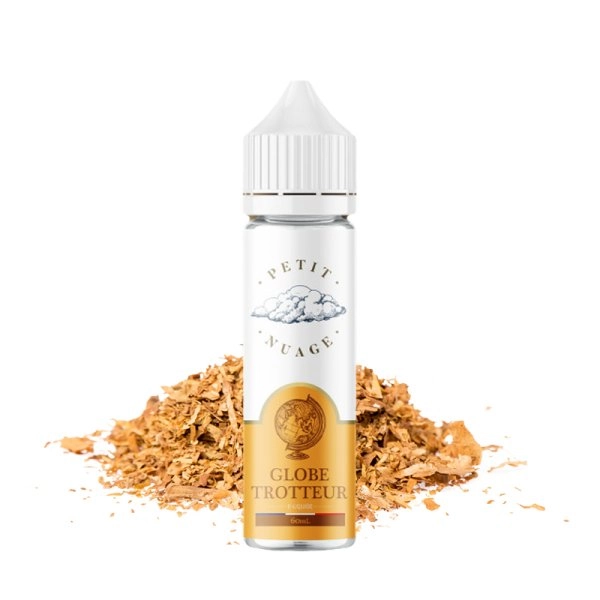 Globe Trotteur 0mg 50ml - Petit Nuage   Un classic intense et unique qui vous donnera l'envie d'explorer le monde.