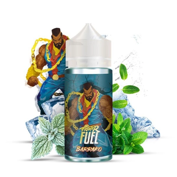 Barrako 0mg 100ml - Fighter Fuel by Maison Fuel   Un mélange 100% givré mêlant une menthe glaciale et un vague de fraîcheur.